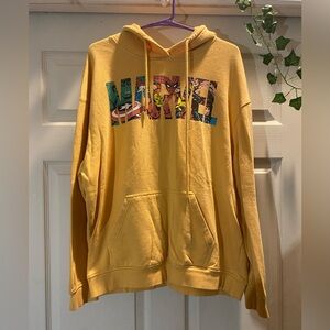 Marvel Men's Yellow Graphic Hoodie